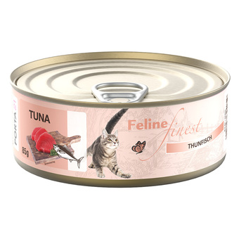 Zooplus 85g feline finest tuna kattenvoer nat aanbieding