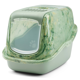 Zooplus Savic kattenbak nestor marmer amazona groen / botanisch groen aanbieding