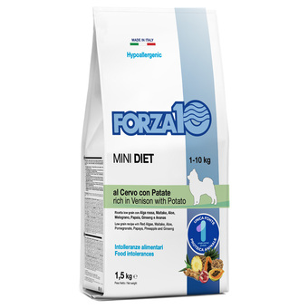 Zooplus 2x1,5kg hertenvlees en aardappelen mini diet forza10 droog voor honden aanbieding