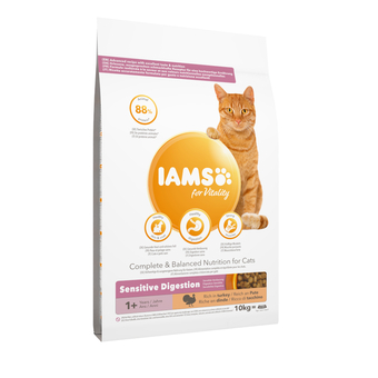 Zooplus Iams for vitality sensitive digestion adult & senior met kalkoen - 10 kg aanbieding