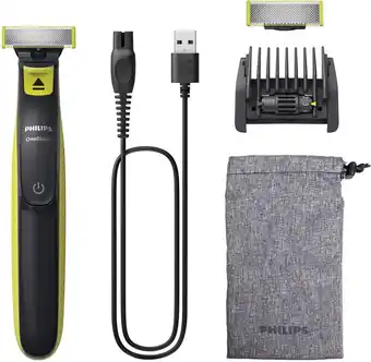 Bol.com Philips oneblade original face qp2724/30 - trimmer, scheerapparaat en styler in 1 aanbieding