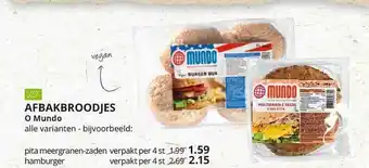 Natuurwinkel Afbakbroodjes O Mundo aanbieding