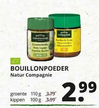 Natuurwinkel Bouillonpoeder Nature Compagnie aanbieding