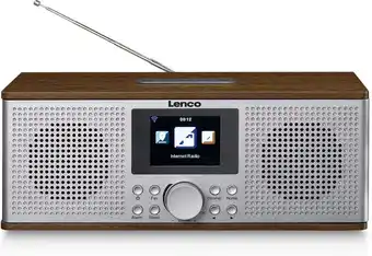 Bol.com Lenco dir-170wa - internet radio met dab+ en bluetooth® - hout aanbieding