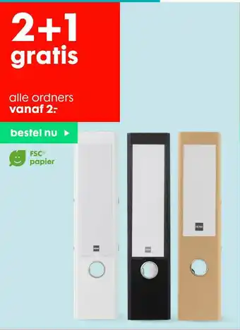 HEMA Alle Ordners 2+1 Gratis aanbieding