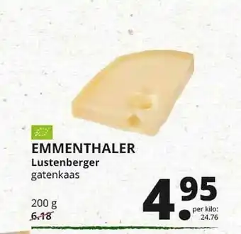 Natuurwinkel Emmenthaler Lustenberger aanbieding