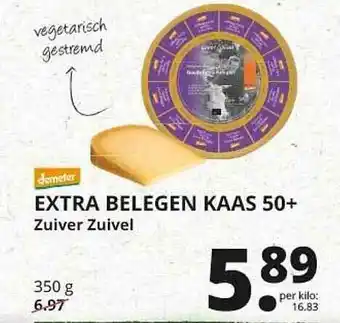 Natuurwinkel Extra Belegen Kaas 50+ Zuiver Zuivel aanbieding