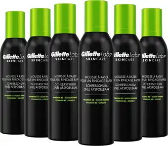 Bol.com Gillettelabs snel afspoelbare lichtgewicht scheerschuim - voor mannen - voordeelverpakking 6 x 240ml aanbieding