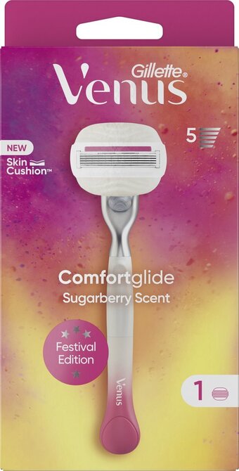 Bol.com Gillette venus comfortglide sugarberry - 1 scheermes voor vrouwen - 1 scheermesje aanbieding