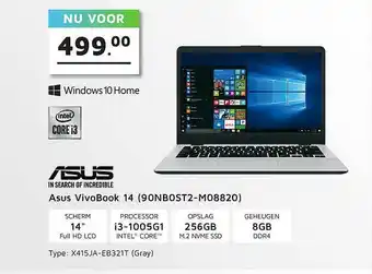 Informatique Asus VivoBook 14 (90NB0ST2-M08820) Laptop aanbieding