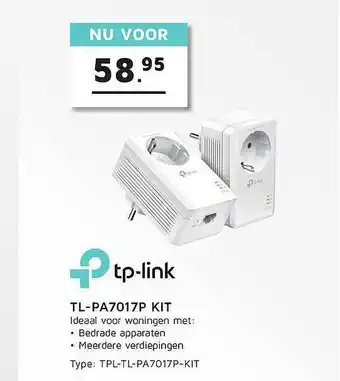 Informatique TP-Link TLPA7017P Kit Powerline-startpakket aanbieding