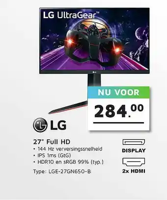 Informatique LG 27 aanbieding