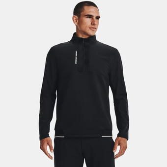 Under Armour Herenshirt under armour storm daytona met korte rits zwart / zwart / reflecterend l aanbieding