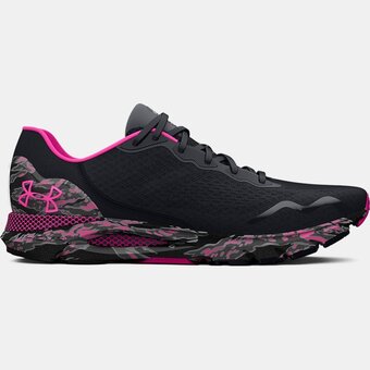 Under Armour Dameshardloopschoenen under armour hovr™ sonic 6 camo zwart / rebel roze / rebel roze 37.5 aanbieding