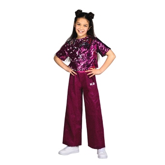 Top1Toys K3 outfit broekpak glitter roze 6-8 jaar aanbieding