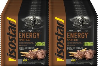 Bol.com Isostar energy sportbar chocolate & cereals 20x 3 pack aanbieding