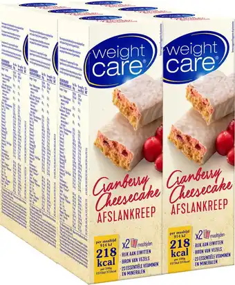 Bol.com Weight care maaltijdreep cranberry cheesecake - 6x2 stuks aanbieding