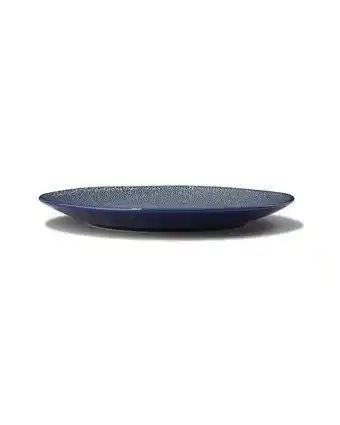 HEMA Hema dinerbord 26cm porto reactief glazuur wit/blauw (blauw) aanbieding