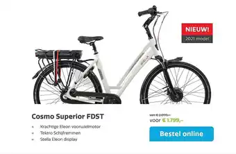 Stella fietsen Cosmo Superior FDST aanbieding