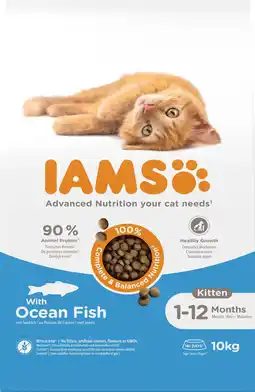 Intratuin Iams for vitality kattenvoer kitten vis 10 kg aanbieding