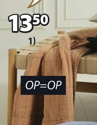 Jysk VALMUE PLAID aanbieding