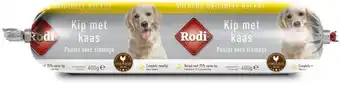 Welkoop Rodi worst kip & kaas - hondensnack - 400 gram aanbieding