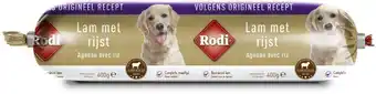 Welkoop Rodi worst - hondensnack - lam - rijst - 400 gram aanbieding