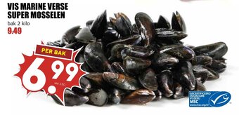 De Boerenschuur VIS MARINE VERSE SUPER MOSSELEN 2kilo aanbieding