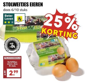 De Boerenschuur STOLWEITJES EIEREN aanbieding