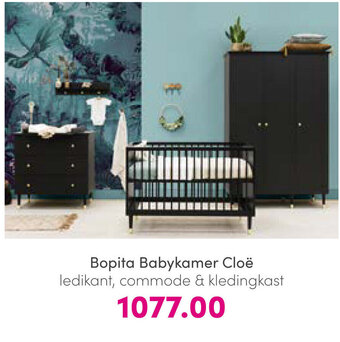 Baby & Tiener Bopita Babykamer Cloë ledikant, commode & kledingkast aanbieding