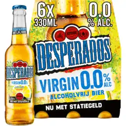 Jumbo Desperados virgin 0.0 bier fles 6x330ml aanbieding