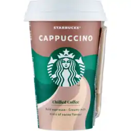 Jumbo Starbucks chilled coffee cappuccino ijskoffie 220ml aanbieding