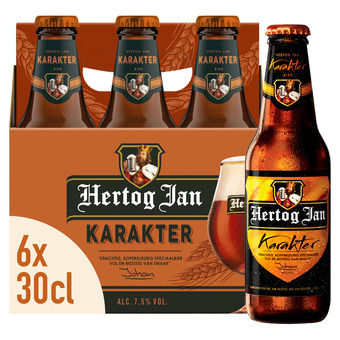 Jumbo Hertog jan karakter bier flessen 6 x 300ml aanbieding