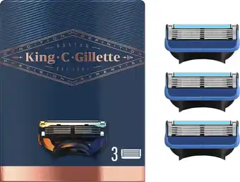 Bol.com King c. gillette gezicht en contouren scheermesjes - 3 navulmesjes aanbieding