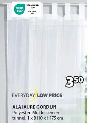 Jysk Everyday low price alajaure gordijn aanbieding