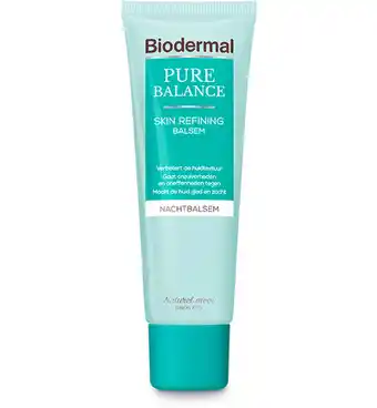 Drogisterij.net Biodermal pure balance refining nachtbalsem (50ml) aanbieding