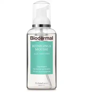 Drogisterij.net Biodermal reinigingsmousse alle huidtypen (150ml) aanbieding