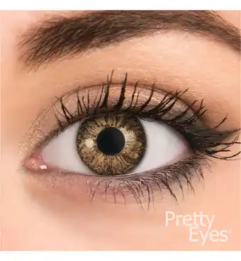 Drogisterij.net Pretty eyes 1-maand kleurlens 2p hazel (2st) aanbieding