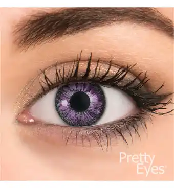 Drogisterij.net Pretty eyes 1-dag kleurlens 8p violet (8st) aanbieding