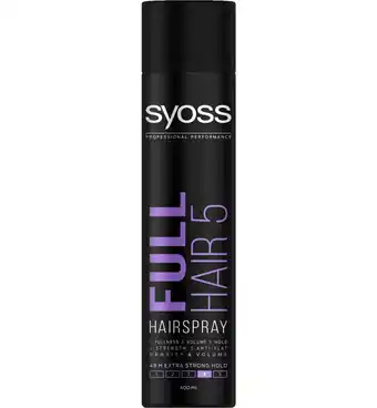 Drogisterij.net Syoss styling full hair 5 haarspray (400ml) aanbieding