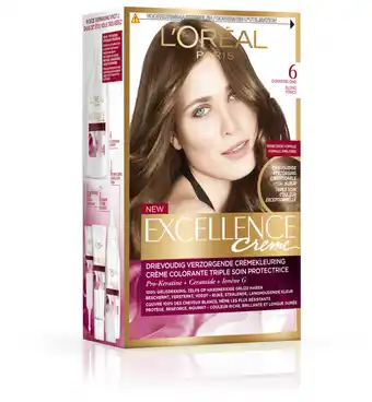 Drogisterij.net L'oréal excellence 6 donkerblond (1set) aanbieding