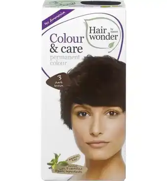 Drogisterij.net Hairwonder colour & care 3 dark brown (100ml) aanbieding