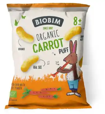 Drogisterij.net Biobim carrot puff 8+ maanden bio (20g) aanbieding