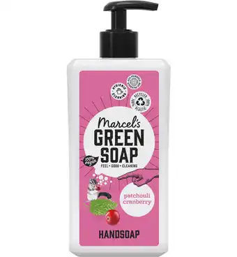 Drogisterij.net Marcel's green soap handzeep patchouli & cranberry (500ml) aanbieding