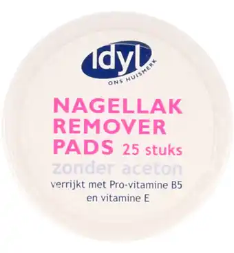 Drogisterij.net Idyl nagellak remover pads (25st) aanbieding