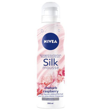 Drogisterij.net Nivea douche mousse rhubarb & raspberry (200ml) aanbieding
