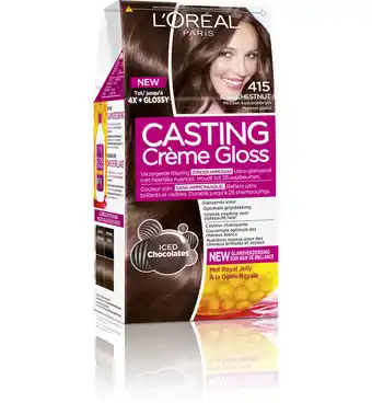 Drogisterij.net L'oréal casting creme gloss 415 iced chestnut (1set) aanbieding