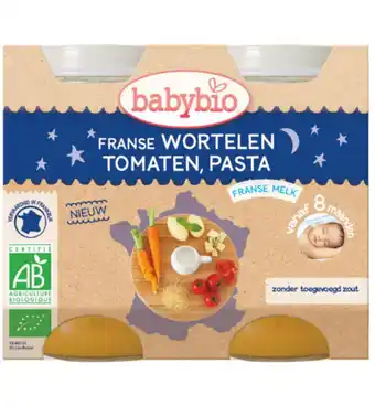 Drogisterij.net Babybio wortel tomaat pasta 200 gram bio (2x200g) aanbieding