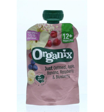 Drogisterij.net Organix oatmeal apple banana raspberry blueberry 12+ bio (100g) aanbieding