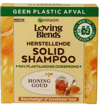 Drogisterij.net Garnier loving blends solid shampoo honing goud (60g) aanbieding